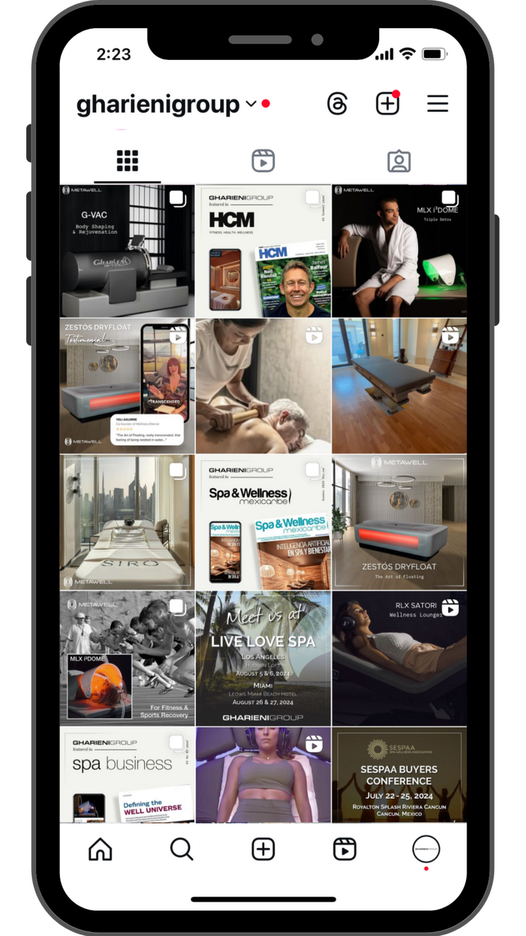 feed instagram gharieni group mobile